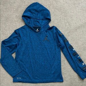 Jordan Kids Long Sleeve Blue Hoodie